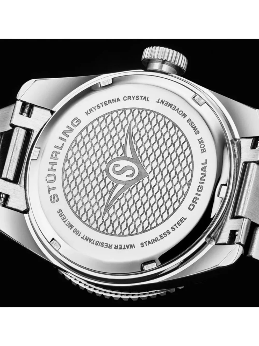NWT Stuhrling Original Aquadiver Quartz Blue Dial Men's Watch